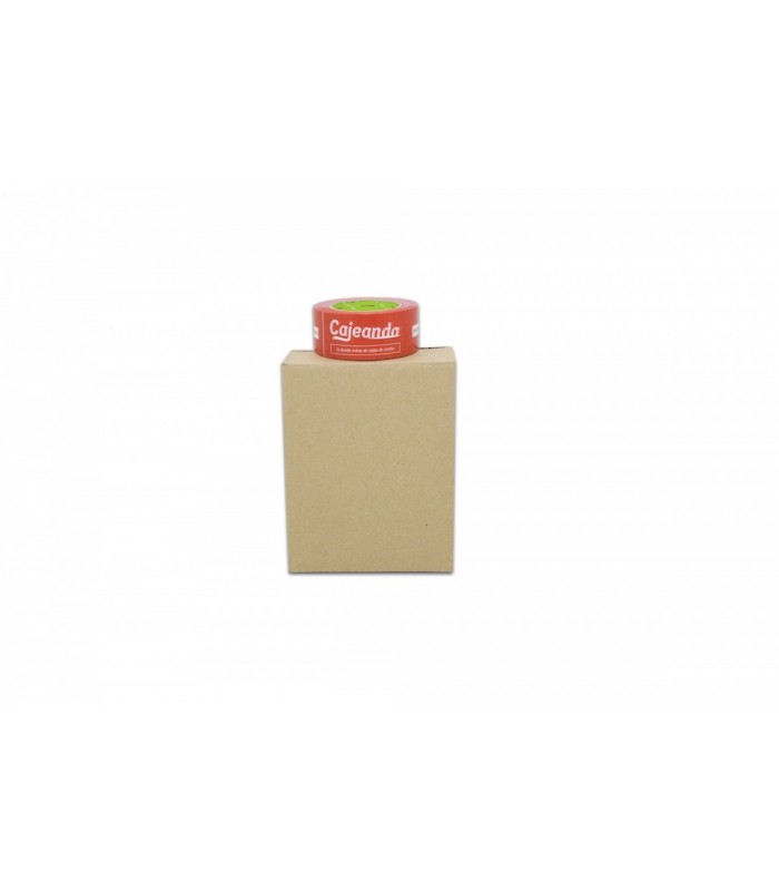 Caja de cartón canal simple extra 18,5x12,2x23 Imagen cerrada con precinto