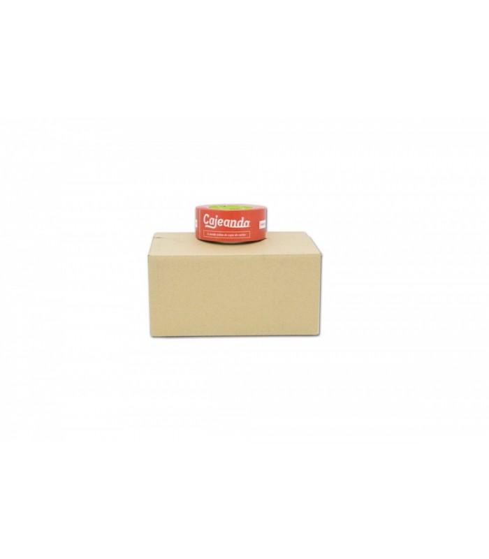 Caja de cartón de canal simple calidad extra 36,5x17,5x12,5. Imagen con caja cerrada