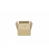 Caja de cartón de canal simple calidad extra 27x20x8.5 Imagen con caja de solapas abiertas