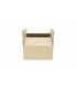 Caja de cartón de canal simple calidad extra 30x28x13 Imagen de la caja con solapas abiertas