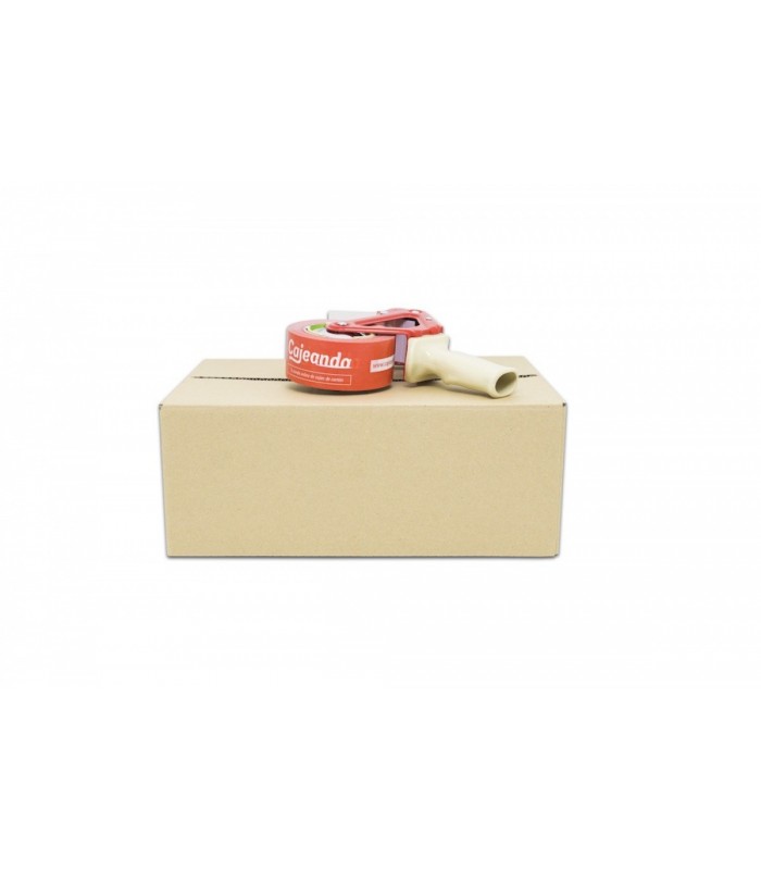 Caja de cartón canal simple y calidad extra 39,5x27x15 Imagen caja cerrada