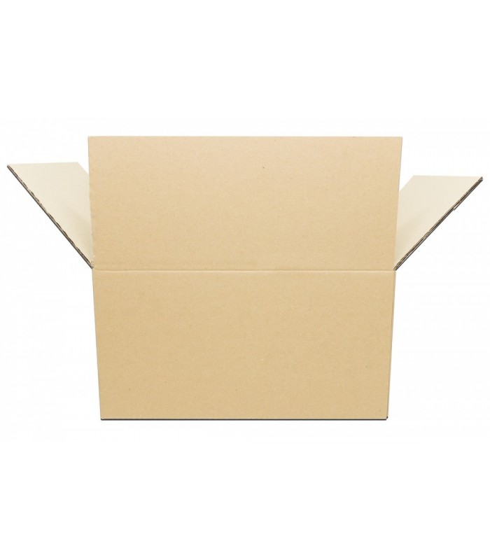 Caja de cartón canal simple y calidad extra 21,5x41,5x35 Imagen caja solapas abiertas