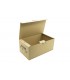 Caja de cartón automontable para zapatos de niña.
