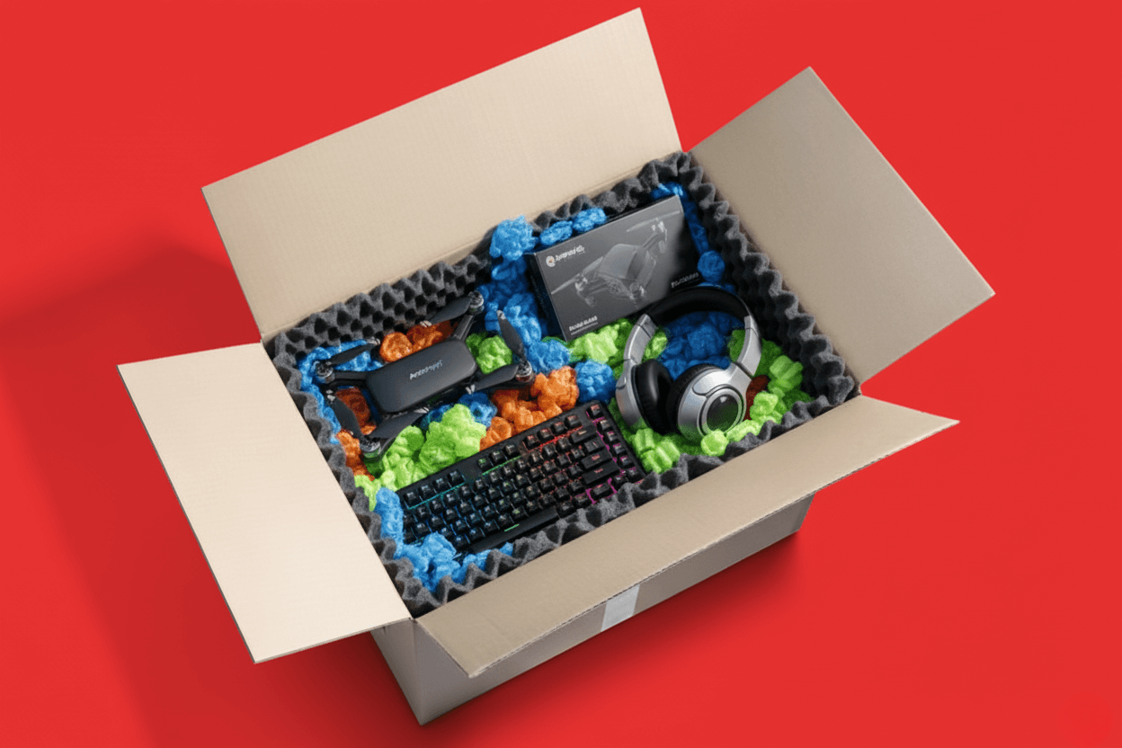 ¿Qué tipo de embalaje se recomienda para  productos electrónicos?