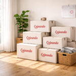 Cajas organizadas para hacer una mudanza