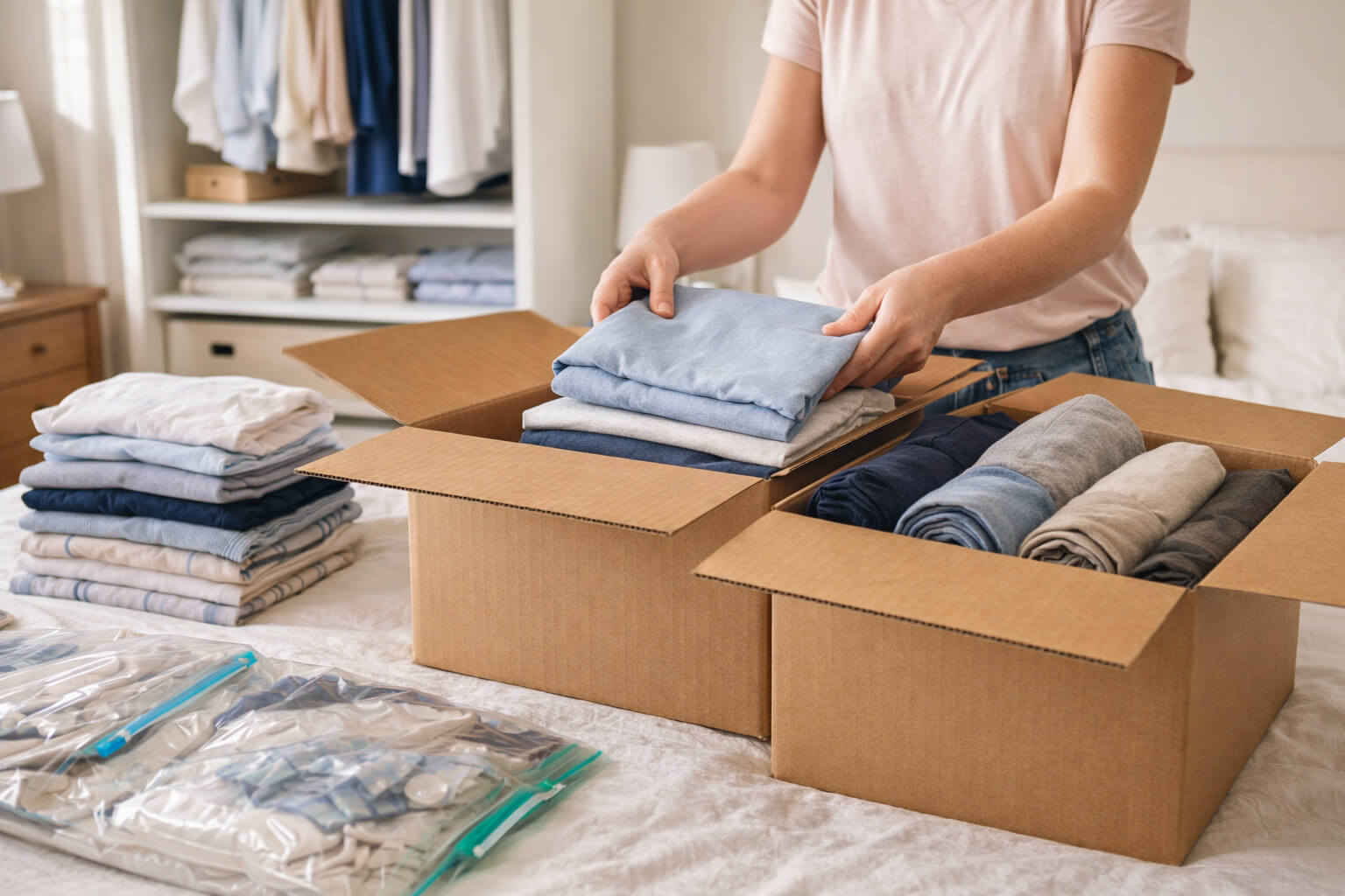 5 Consejos para embalar ropa para una mudanza de forma eficiente (y sin volver loco tu armario)